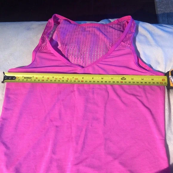 Lululemon Pink Stripped Tank Top Size 4/6 Small - Picture 3 of 6
